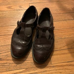 Brown dress mary-jane shoes UK5 US7 EU38